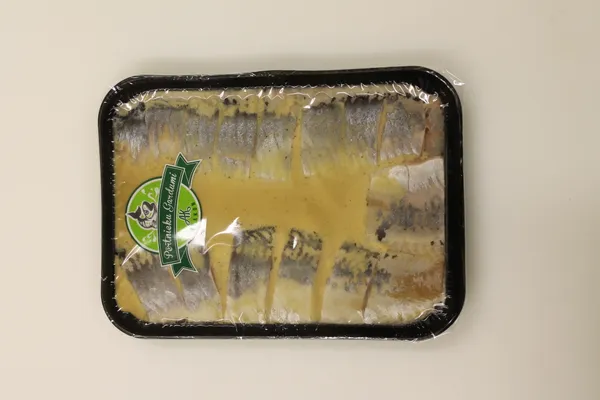 Siļķes filejas gabaliņi ar sinepēm, eļļā 190g (150g)