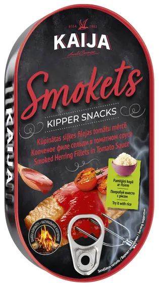 Siļķu filejas kūpinātas tomātu mērcē EO 170g