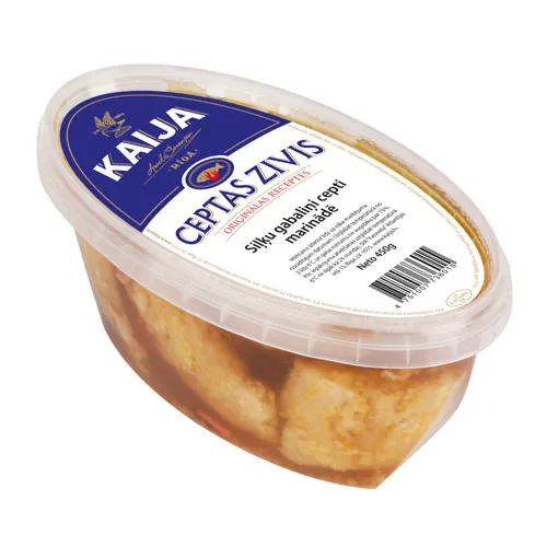 Siļķu fileju gabaliņi cepti marinādē KAIJA, 400g