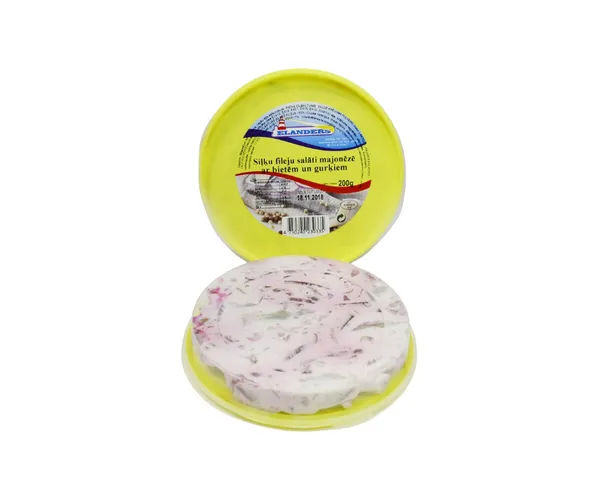 Siļķu fileju majonēzē ar bietēm un gurķiem 200g