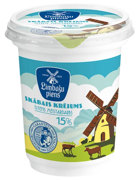 Skābais krēj.Limbažu Piens lauk.15% 300g