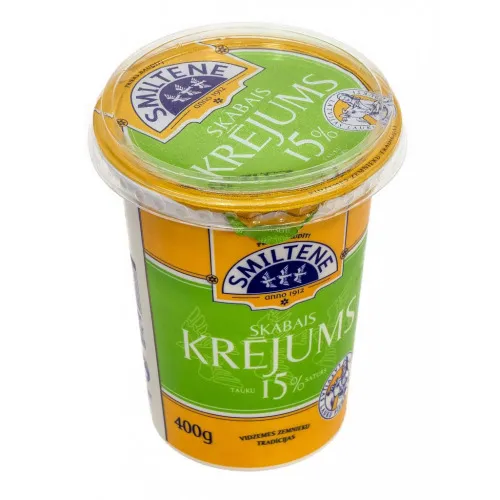 Smiltene Skābais krējums 20% 400g