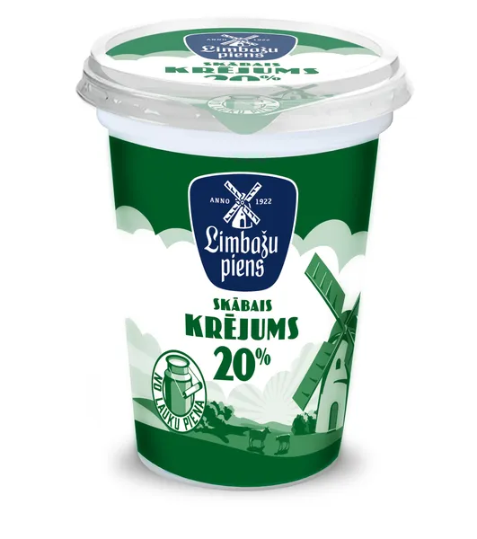 Limbažu Piens Skābais krējums 20% 430g