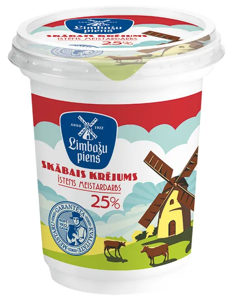 Skābais krējums 25% 300g, Limbažu piens