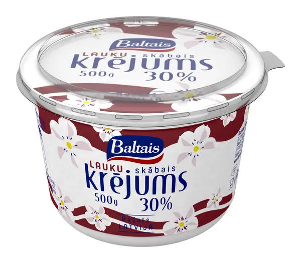 Skābais krējums BALTAIS 30% 500g