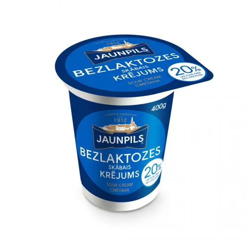 Krējums skābais Zelta 20% Jaunpils 400g