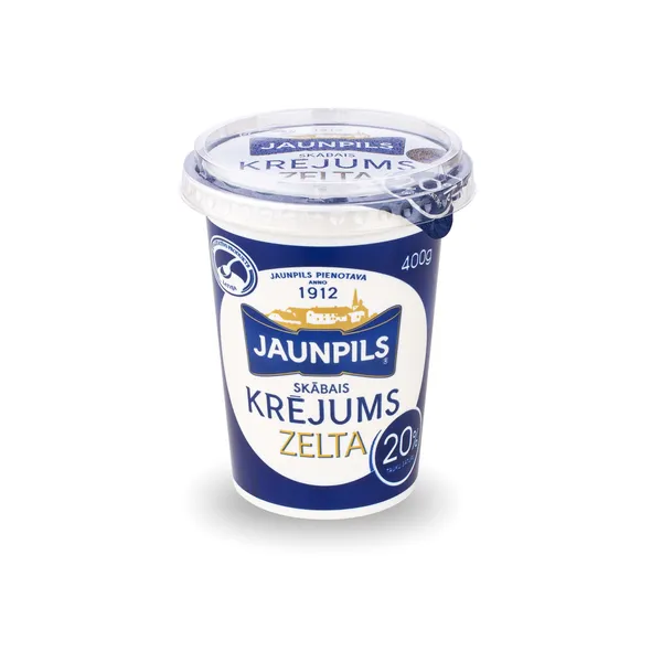 Krējums skābais Zelta 20% Jaunpils 400g