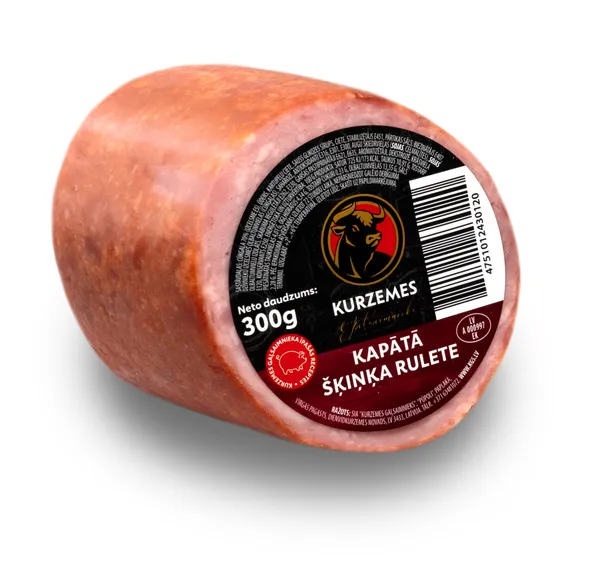 Šķiņķa rulete k/k kapāta 300g, KGS