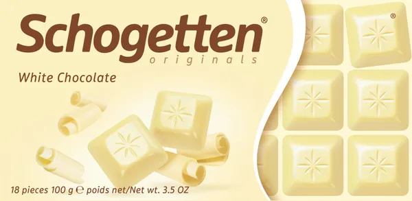 Šok. gabal. Baltā 100g, Schogetten