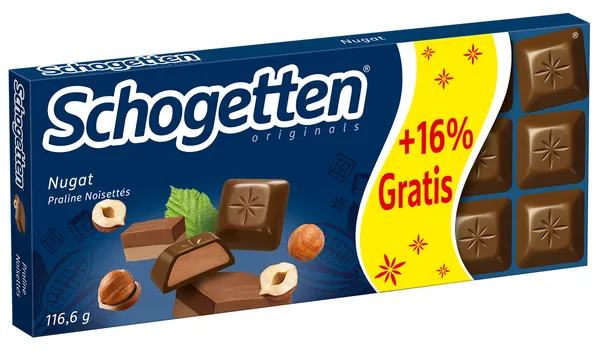 Šok. gabal. nuga 116.6g, Schogetten