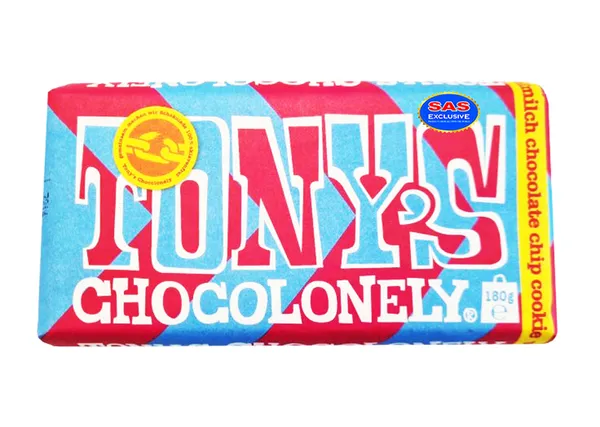 Šokolāde - čipsu cepums TONY'S 180g