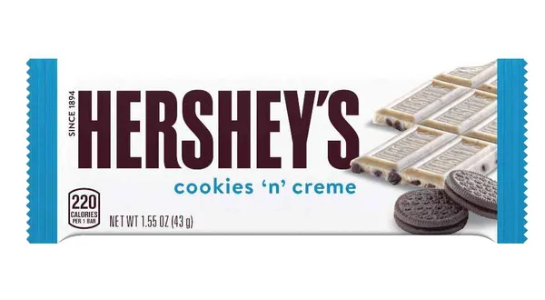 Šokolāde HERSHEY'S (COOKIES'N'CREME), 43g