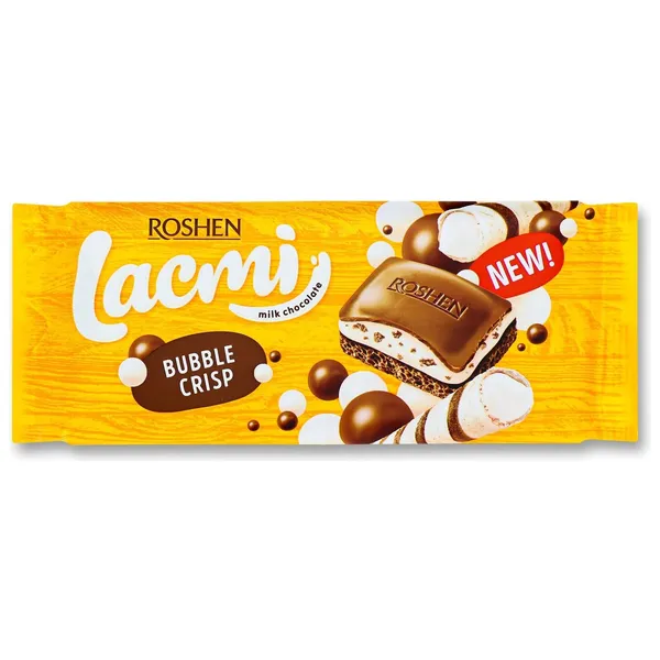 Piena šokolāde Bubble Crisp LACMI 85g