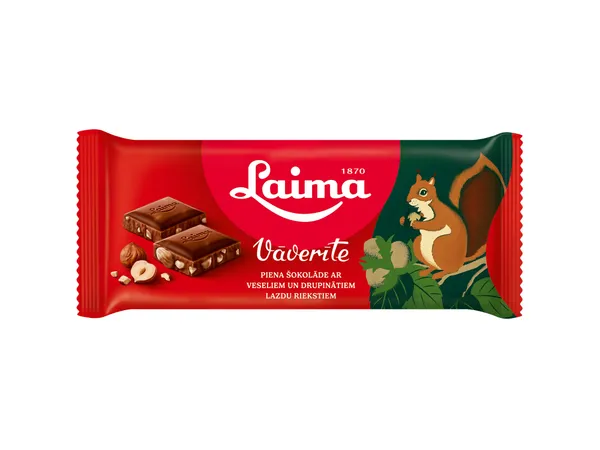 Piena šokolāde Laima Vāverīte 90g