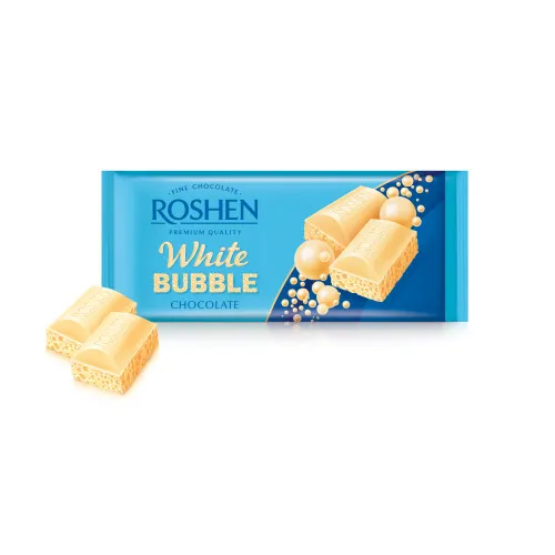Šokolāde baltā Roshen porainā 80g