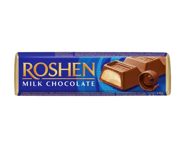 Šokolādes bat. piena ar krem brulē pildījumu 43g, Roshen