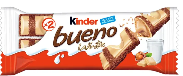 Batoniņš KINDER Bueno White, 39g