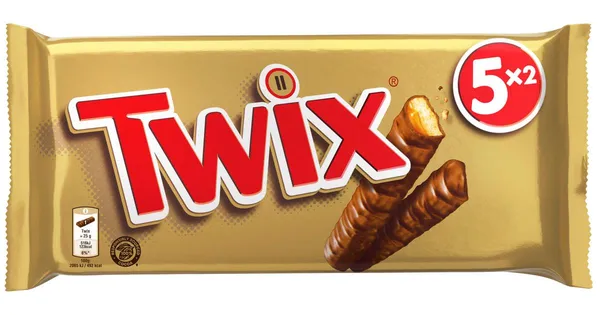 Šokolādes batoniņš Twix 5x50g