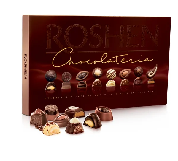 Šokolādes konfekšu asorti ar pildījumu Chocolateria 194g, Roshen