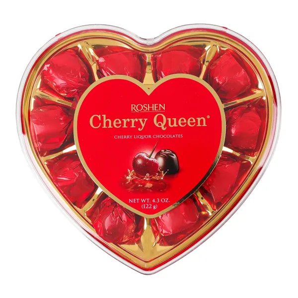 Šokolādes konfektes Cherry Queen 122g, Roshen