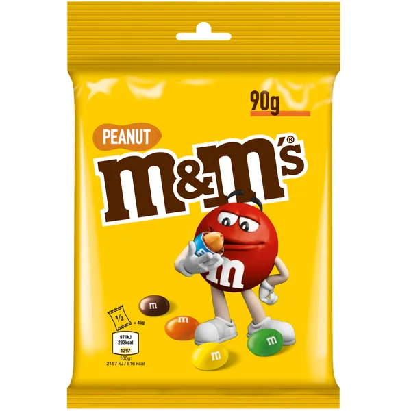Šokolādes konfektes Peanut 90g, M and M's