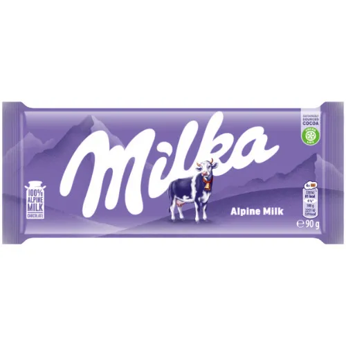 Šokolādes tāfelīte Milka Alpine Milk 90g