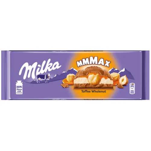 Šokolādes tāfelīte Toffee whole nuts 300g, Milka