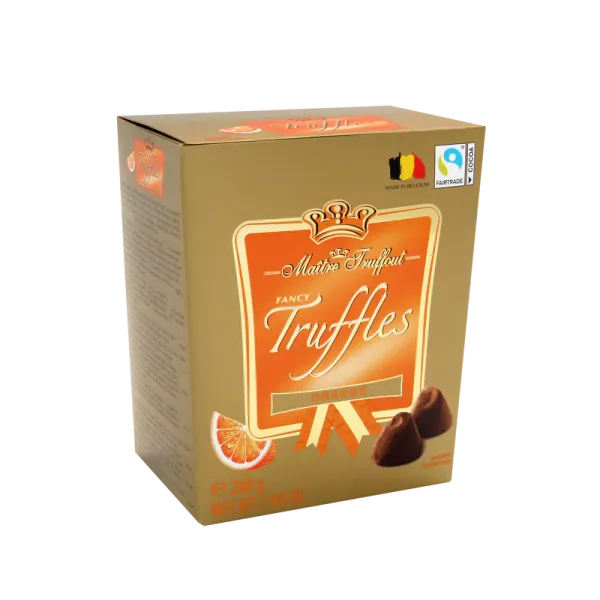 Šokolādes trifeles apelsīnu 200g