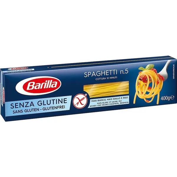 SPAGHETTI pasta, bez lipekļa, 400g, Barilla