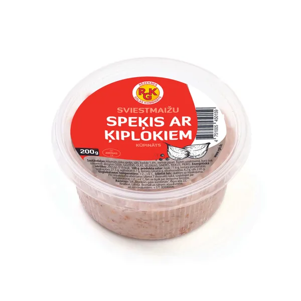 Speķis kūpināts Sviestmaižu ar ķiplokiem 200g, RGK