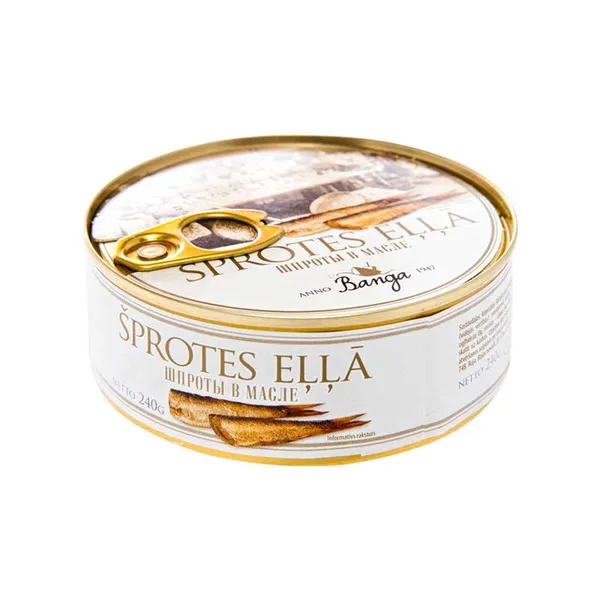 Šprotes eļļā 240g (168g), Banga