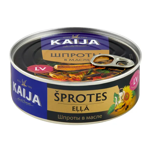 Šprotes Kaija eļļā 240g/168g