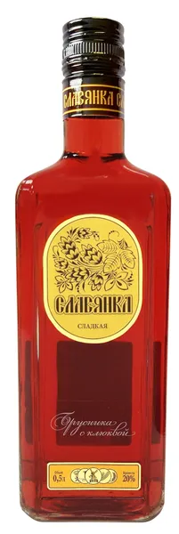 St. alk. dzēr. Slavjanka Saldā brūklene/ dzērvene 20% 0.5l