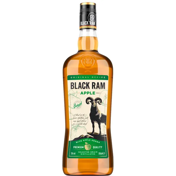 Stiprs alkoholisks dzēriens Black Ram Apple 35% 0.7l