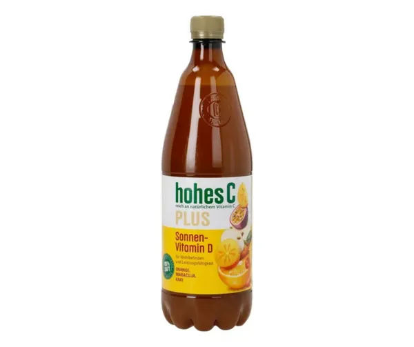 Sula HOHES C Apelsīnu, pasifloras augļu 100%, ar D vit., PET, 1l (DEP)