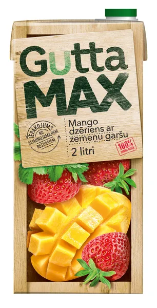 Dzēriens mango-zemeņu Gutta Max 2l
