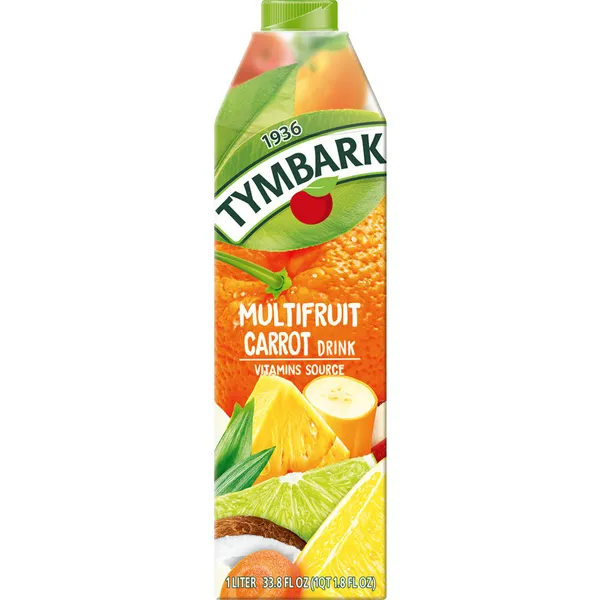 Sulas dzēriens multiaugļu-burkānu 1l, Tymbark