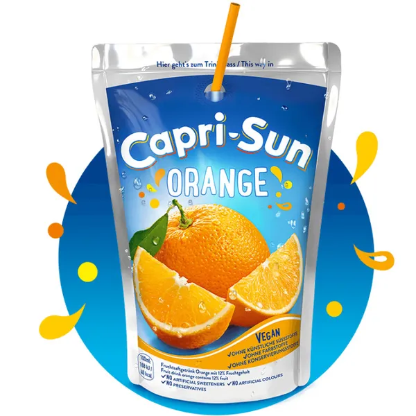 Sulas dzēriens CAPRI-SUN Orange 0.2l