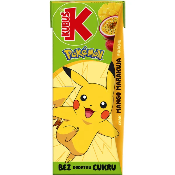 Sulas dzēriens Pokemon mango - marakuja 0.2l, Kubuš