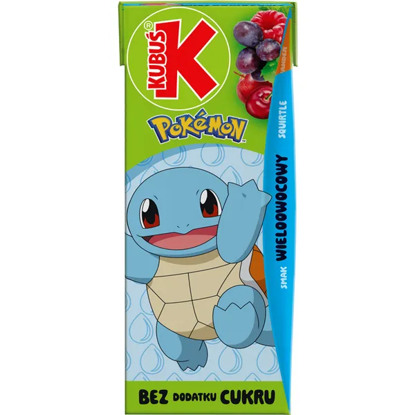 Sulas dzēriens Pokemon multiaugļu 0.2l, Kubuš