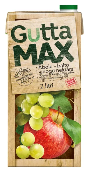 Nektārs GUTTA MAX ābolu-vīnogu 2L