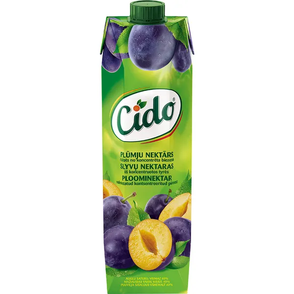 Sulas nektārs Plūmju 1L, Cido