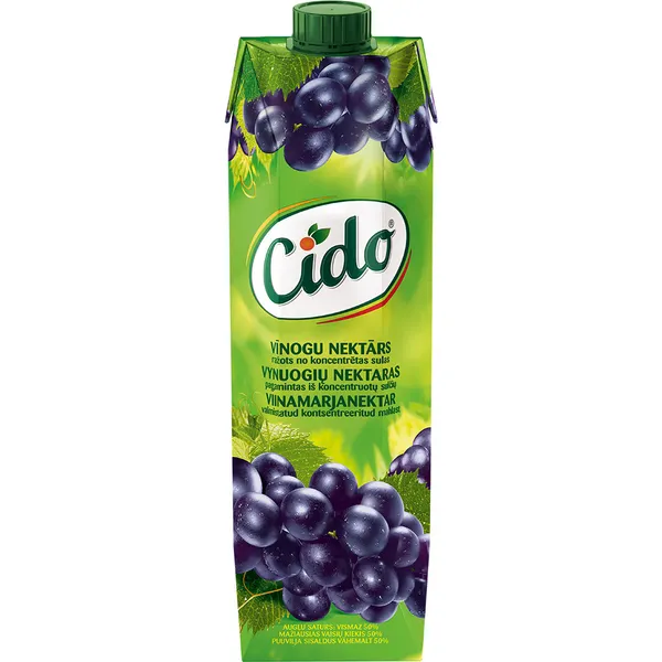 Sulas nektārs Vīnogu 1l, Cido