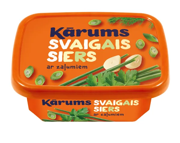 Svaigais siers Kārums ar zaļumiem 175g