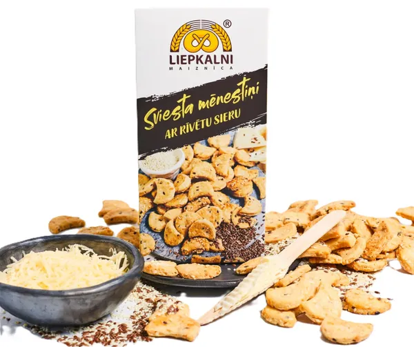 Sviesta Mēnestiņi ar rīvētu sieru 130g, Liepkalni