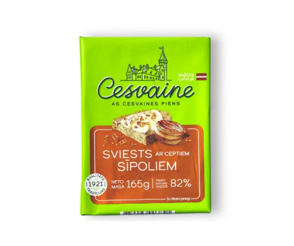 Sviests ar Ceptiem sīpoliem 82% 165g, Cesvaine