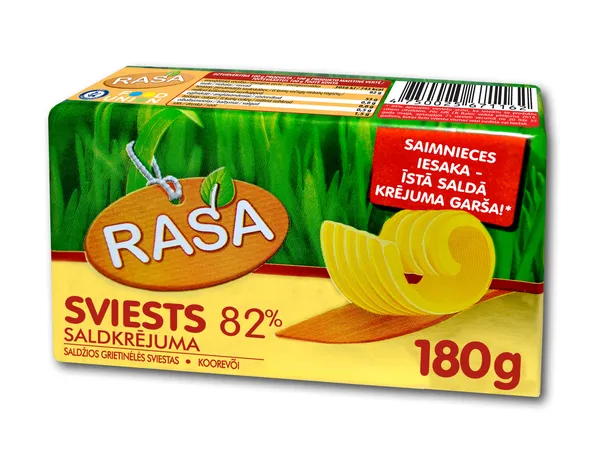 Sviests saldkrējuma RASA 82% 180g