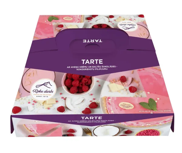 Tarte ar aveņu krēmu un baltās šok.-kokosriekstu pild. 700g