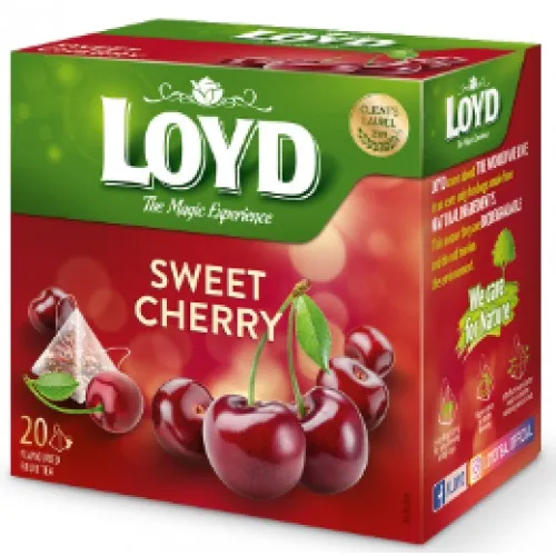 Tēja Loyd pyramids augļu ar ķiršu garšu 20x2g
