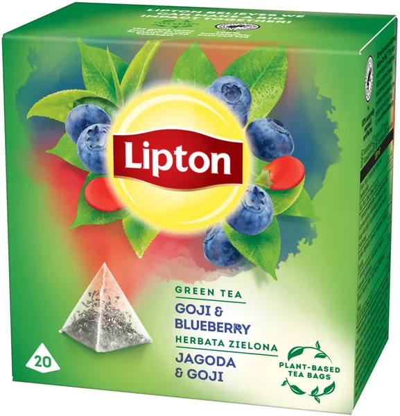 Tēja Blueberry Goji green 20x1.4g, Lipton